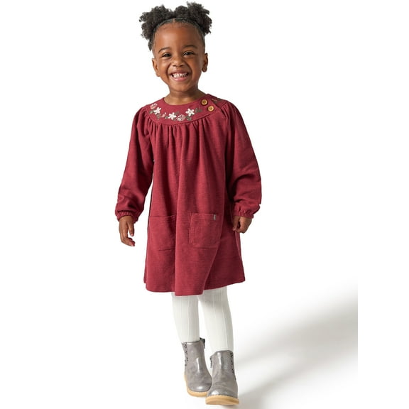 Modern Moments by Gerber Rounded Yoke Dress, Sizes 12M-5T