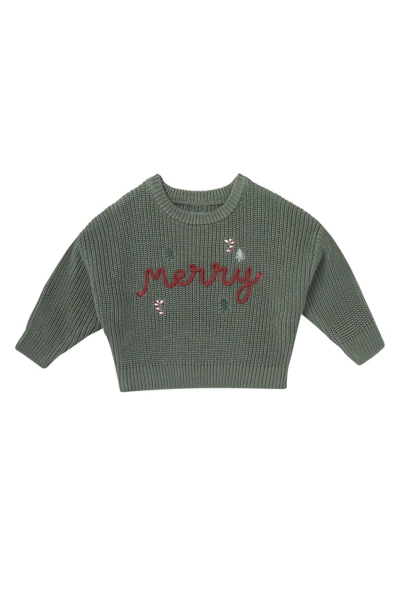 by Gerber Sibling Matching Sweater, Sizes 0-24 Months