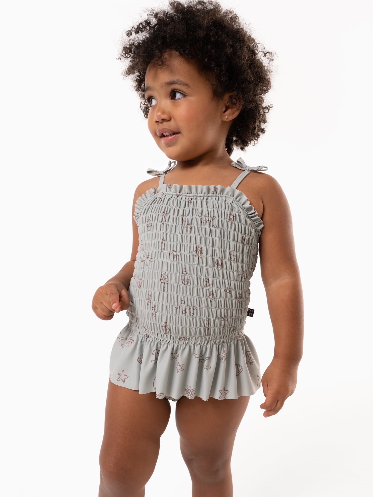 Modern Moments by Gerber Smocked One-Piece Swimsuit (Girl’s, Sizes 12M-5T)