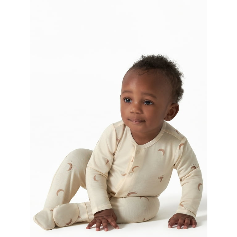 Modern Moments by Gerber Super Soft Baby Unisex Sleep n Play Footed Pajamas Sizes Preemie 6 9M Walmart