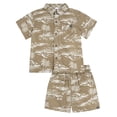 thumbnail image 1 of Modern Moments by Gerber Toddler Boy Button Front Shirt with Pocket and Short Set, 2-Piece, Sizes 12 Months - 5T, 1 of 8