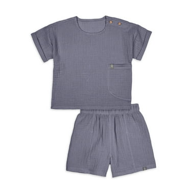 Modern Moments by Gerber Toddler Boy Casual Cotton Gauze Outfit Set, Sizes 12M-5T