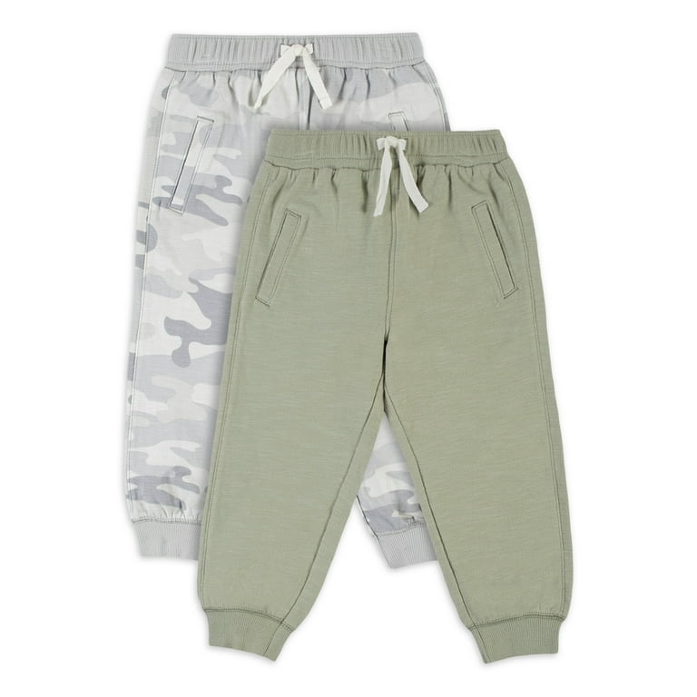 GREEN REGULAR FIT PANTS IN FRENCH TERRY, BABY GREEN REGULAR FIT PANTS IN FRENCH TERRY, BABY