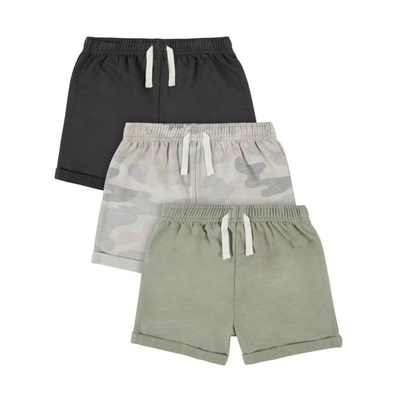 Modern Moments by Gerber Toddler Boy French Terry Shorts, 3-Pack, Sizes 12M-5T
