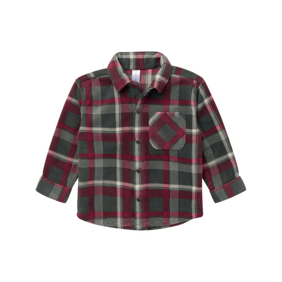 Modern Moments by Gerber Toddler Boy Microfleece Shacket, Sizes 12M-5T