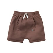 Modern Moments by Gerber Toddler Boy Organic Harem Shorts With Kanga Pocket, Sizes 12M-5T