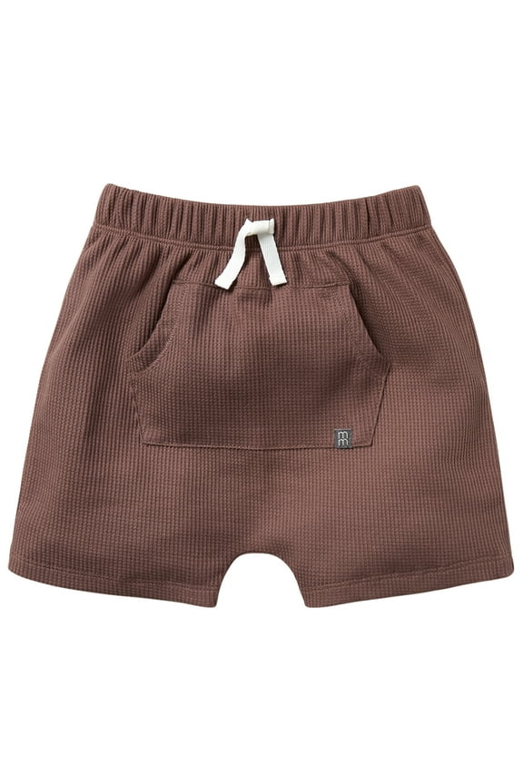 by Gerber Toddler Boy Organic Harem Shorts With Kanga Pocket, Sizes 12M-5T