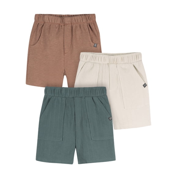 Modern Moments by Gerber Toddler Boy Shorts, 3-Pack, Sizes 12 Months - 5T