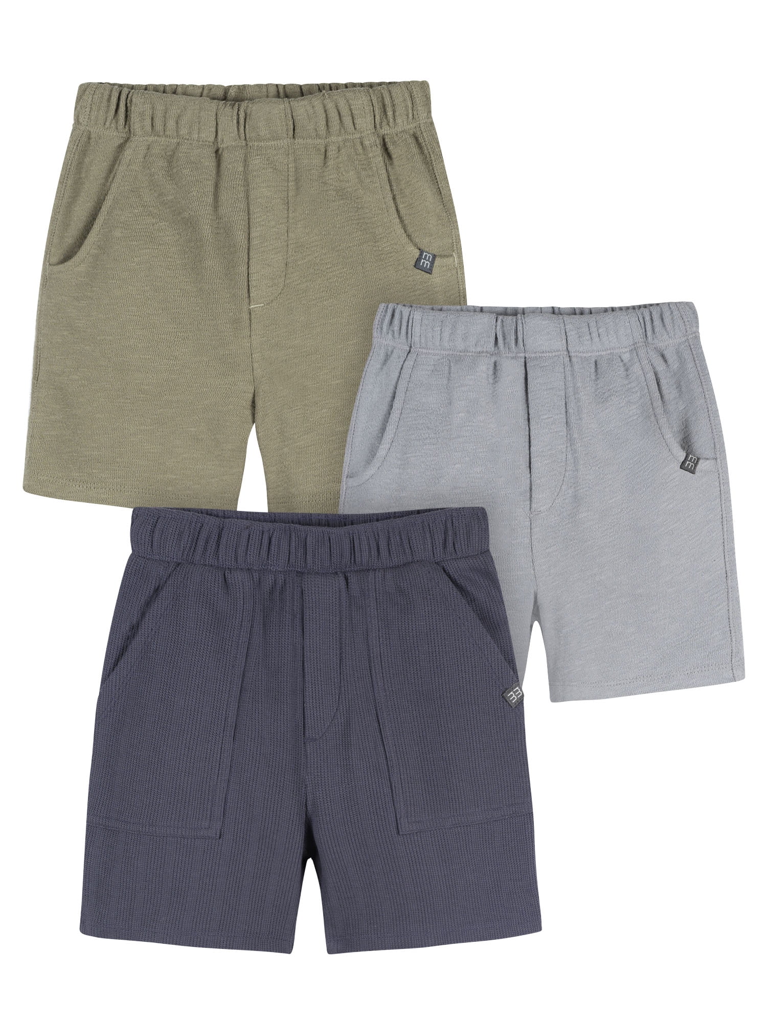 Modern Moments by Gerber Toddler Boy Shorts, 3-Pack, Sizes 12 Months - 5T