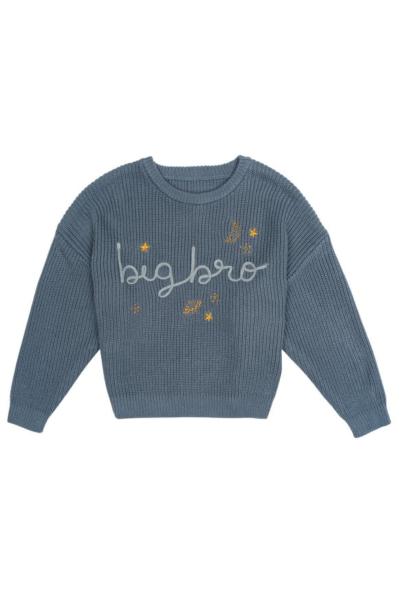 by Gerber Toddler Boy Sibling Matching Sweater, Sizes 12M-5T
