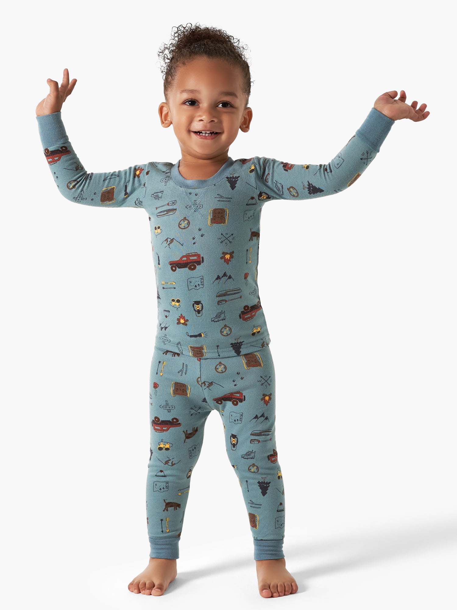 Modern Moments by Gerber Toddler Boy Tight Fitting Pajamas Set, 2-Piece,  Sizes 12M-5T 