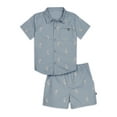 Modern Moments by Gerber Toddler Boy Woven Shirt and Short Set, Sizes