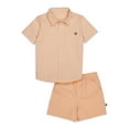 Modern Moments by Gerber Toddler Boy Woven Shirt and Short Set, Sizes