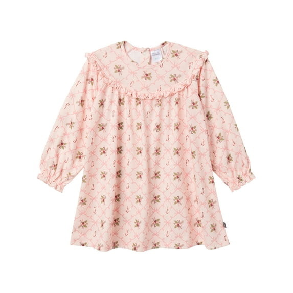 Modern Moments by Gerber Toddler Girl Christmas Ruffle Yoke Nightgown, Sizes 12 Months - 5T