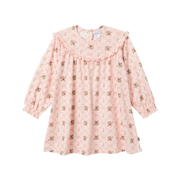 Modern Moments by Gerber Toddler Girl Christmas Ruffle Yoke Nightgown, Sizes 12 Months - 5T