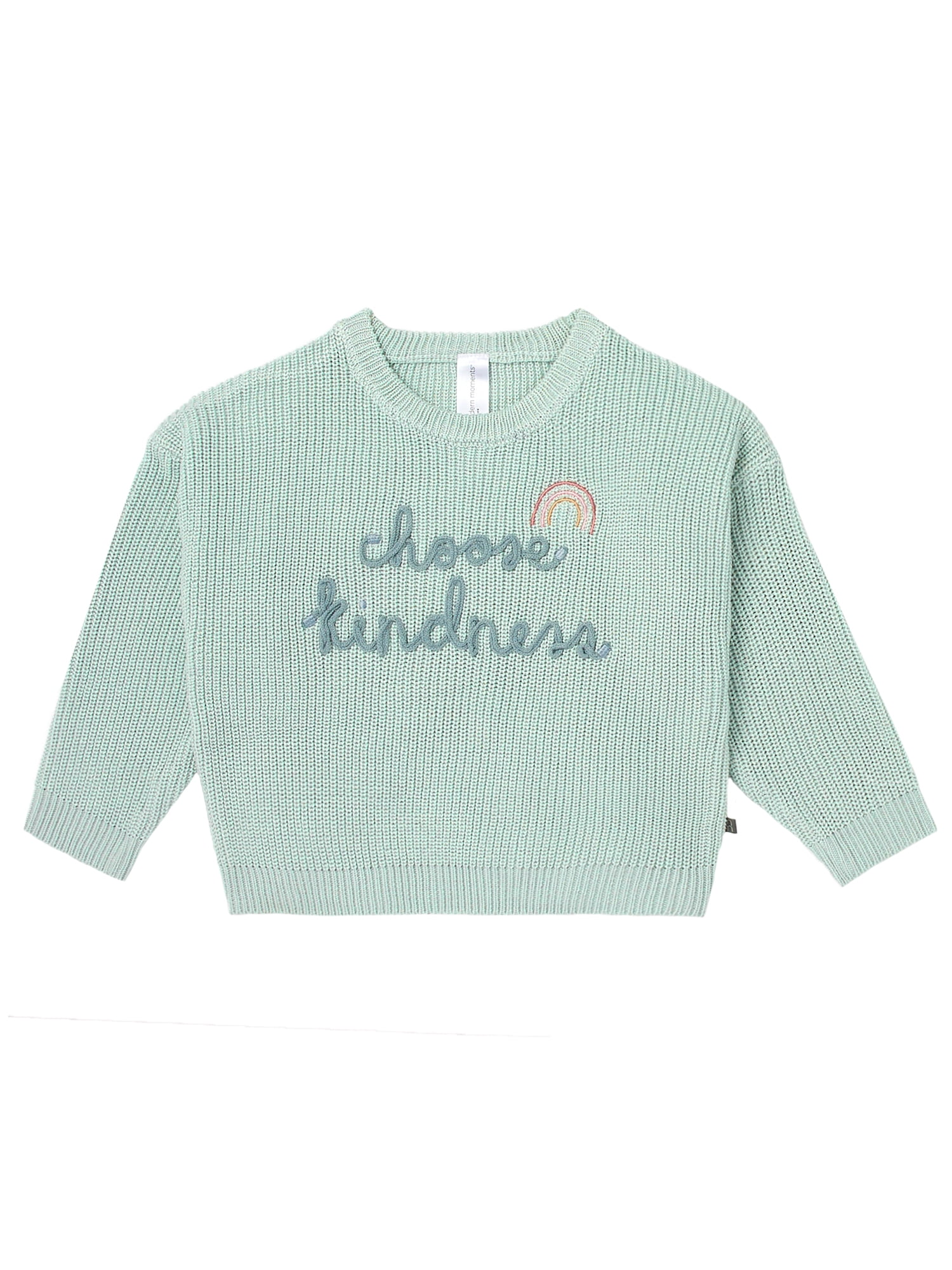 Modern Moments by Gerber Toddler Girl Embroidery Sweater, Sizes 12 Months -5T