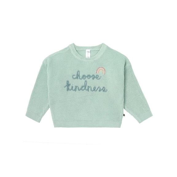 Modern Moments by Gerber Toddler Girl Embroidery Sweater, Sizes 12 Months -5T