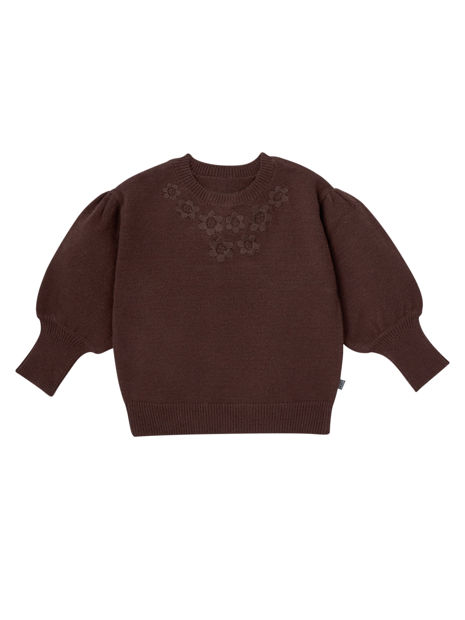 Modern Moments by Gerber Toddler Girl Embroidery Sweater, Sizes 12 Months -5T