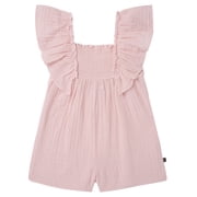 Modern Moments by Gerber Toddler Girl Flutter Romper with Smocking, Sizes 12 Months - 5T