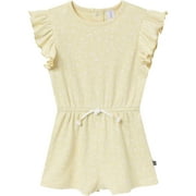 Modern Moments by Gerber Toddler Girl Flutter Sleeve Romper, Sizes 12 Months - 5T