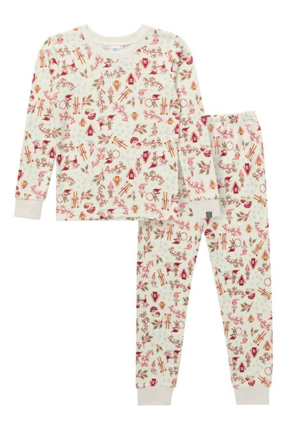 by Gerber Toddler Girl Footless Pajama Set, Sizes 12 Months - 7 Kids