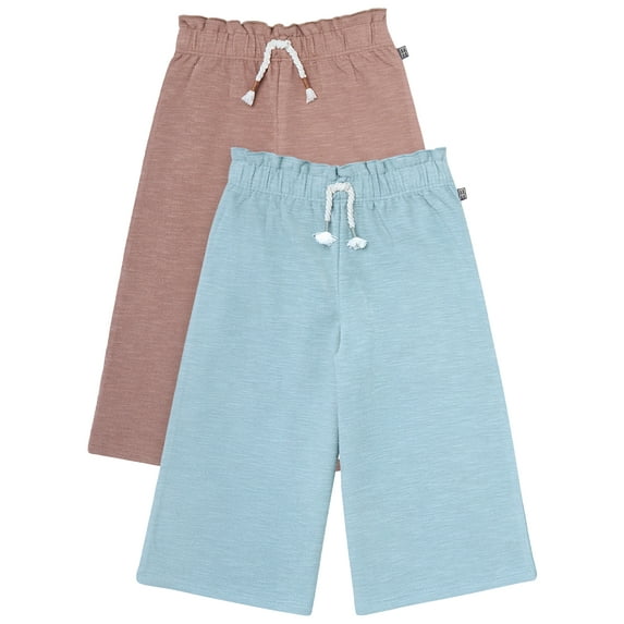 Modern Moments by Gerber Toddler Girl Organic Pants, 2-Pack, Sizes 12 Months - 5T