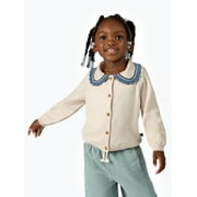 MODERN MOMENTS by Gerber Toddler Girl Pointelle Collared Cardigan Sweater, Sizes 12M-5T