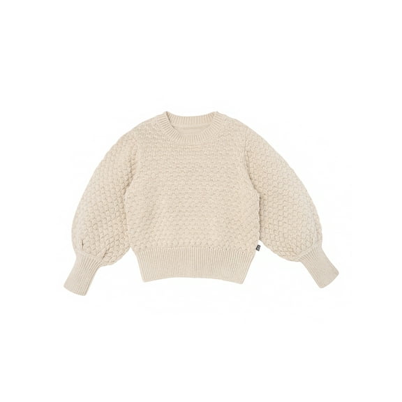 Modern Moments by Gerber Toddler Girl Puff Sleeve Sweater, Sizes 12M-5T