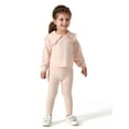 thumbnail image 1 of Modern Moments by Gerber Toddler Girl Ribbed Sweater with Peter Pan Collar and Leggings Outfit Set, 2-Piece (12M - 5T), 1 of 11