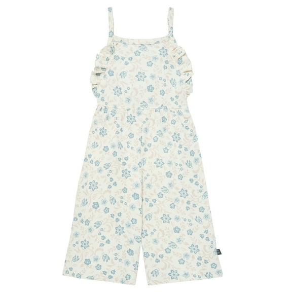 Modern Moments by Gerber Toddler Girl Ruffle Wide Leg Romper, Sizes 12 Months - 5T