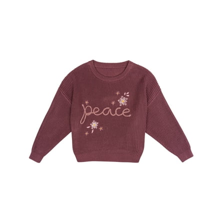 Modern Moments by Gerber Toddler Girl Sibling Matching Sweater, Sizes 12 Months - 5T