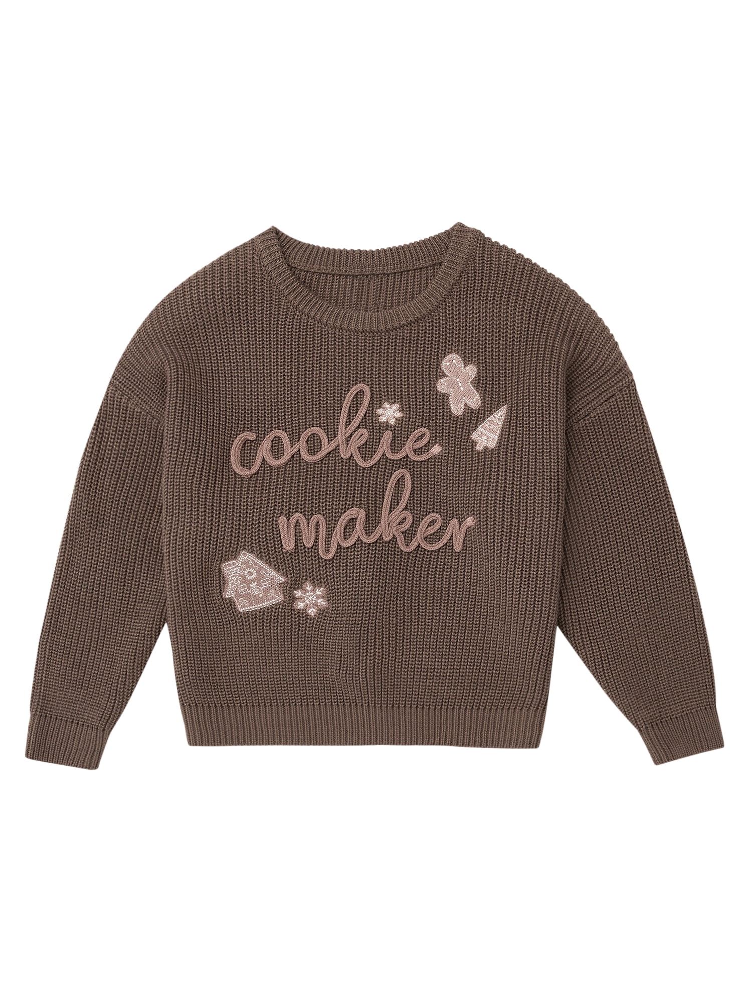 Modern Moments by Gerber Toddler Girl Sibling Matching Sweater, Sizes 12 Months - 5T
