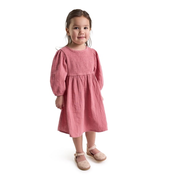 Modern Moments by Gerber Toddler Girl Smocked Dress, Sizes 12 Months - 5T