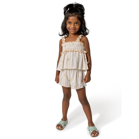 by Gerber Toddler Girl Smocked Outfit Set, 2-Piece, Sizes 12 Months - 5T