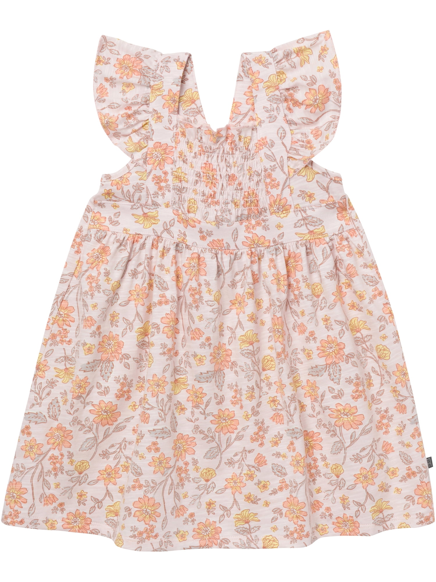 Modern Moments by Gerber Toddler Girl Smocked Pinafore Dress, Sizes 12 Months - 5T