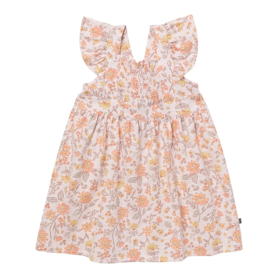 Modern Moments by Gerber Toddler Girl Smocked Pinafore Dress, Sizes 12 Months - 5T