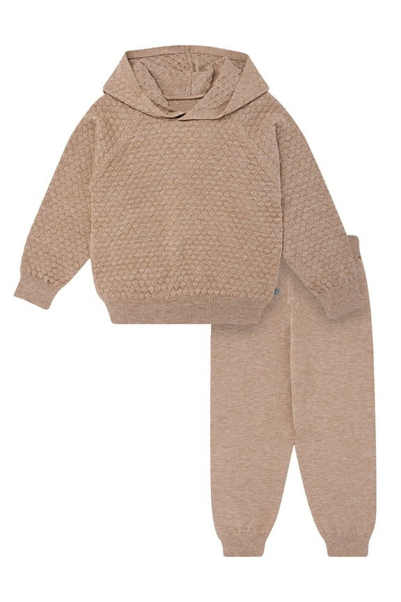 by Gerber Toddler Girl Sweater Knit Hoodie Set, Sizes 12M-5T