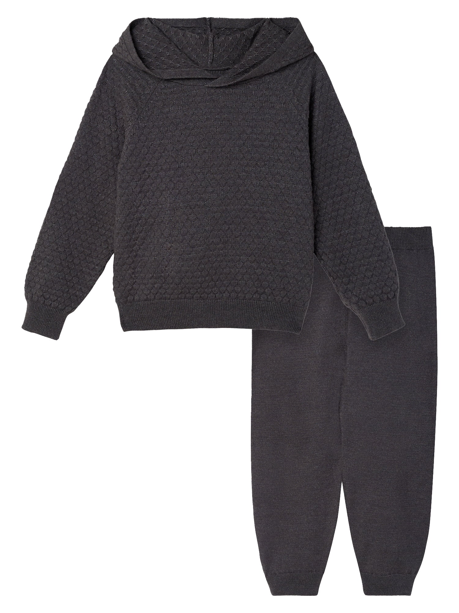 Modern Moments by Gerber Toddler Girl Sweater Knit Hoodie Set, Sizes 12M-5T