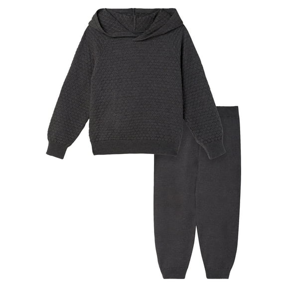 Modern Moments by Gerber Toddler Girl Sweater Knit Hoodie Set, Sizes 12M-5T