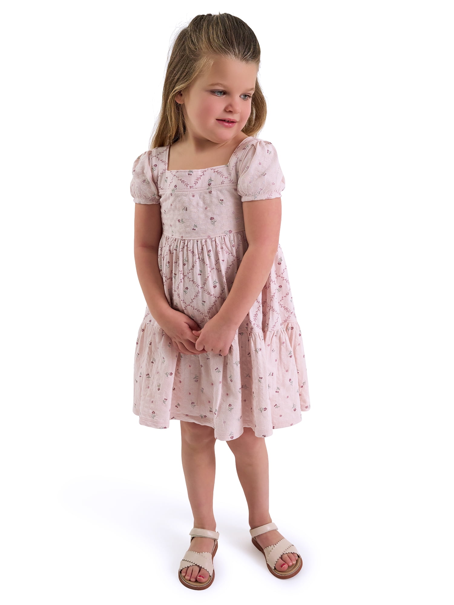 Modern Moments by Gerber Toddler Girl Tiered Dress, Sizes 12 Months - 5T