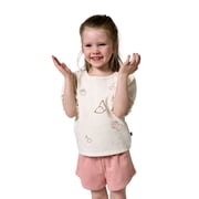 by Gerber Toddler Girl Organic Top and Short Outfit Set Set, 2-Piece, Sizes 12 Months - 5T