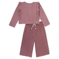thumbnail image 1 of Modern Moments by Gerber Toddler Girl Top and Wide Leg Pant Outfit Set, Sizes 12M-5T, 1 of 12