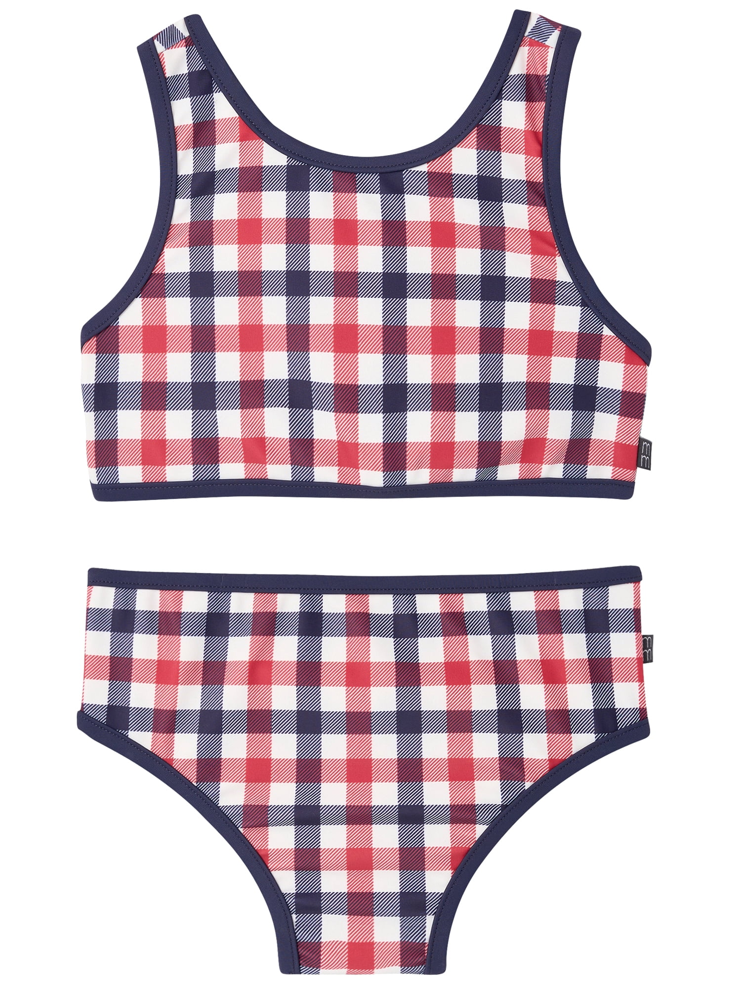 by Gerber Toddler Girl Two- Piece Swimsuit with Binding, Sizes 12M-5T