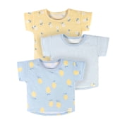 Modern Moments by Gerber Toddler Girls Short Sleeve Ribbed Tee, 3-Pack, (12M - 5T)