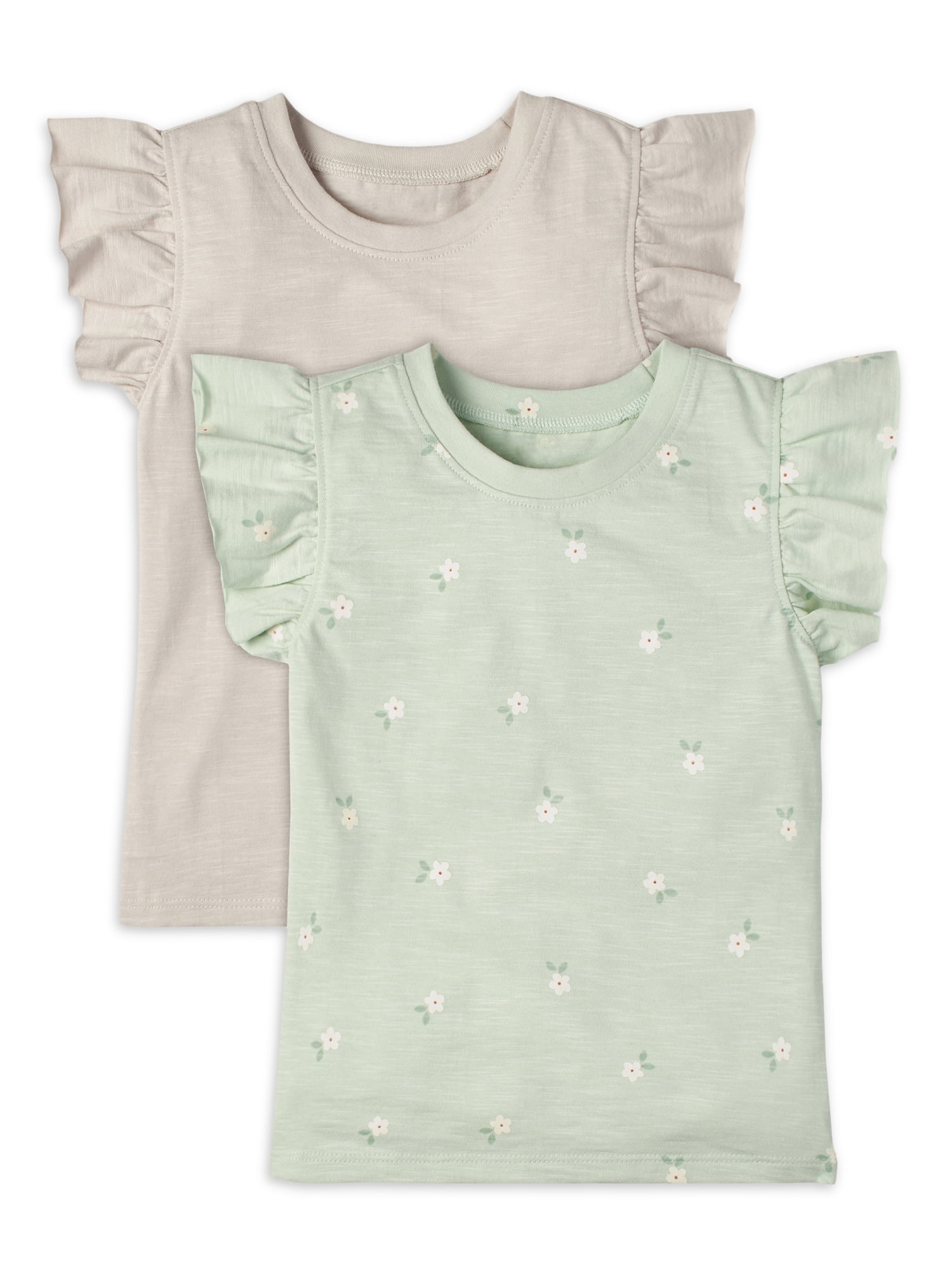 Modern Moments by Gerber Girls Flutter Sleeve T-Shirt 2-Pack