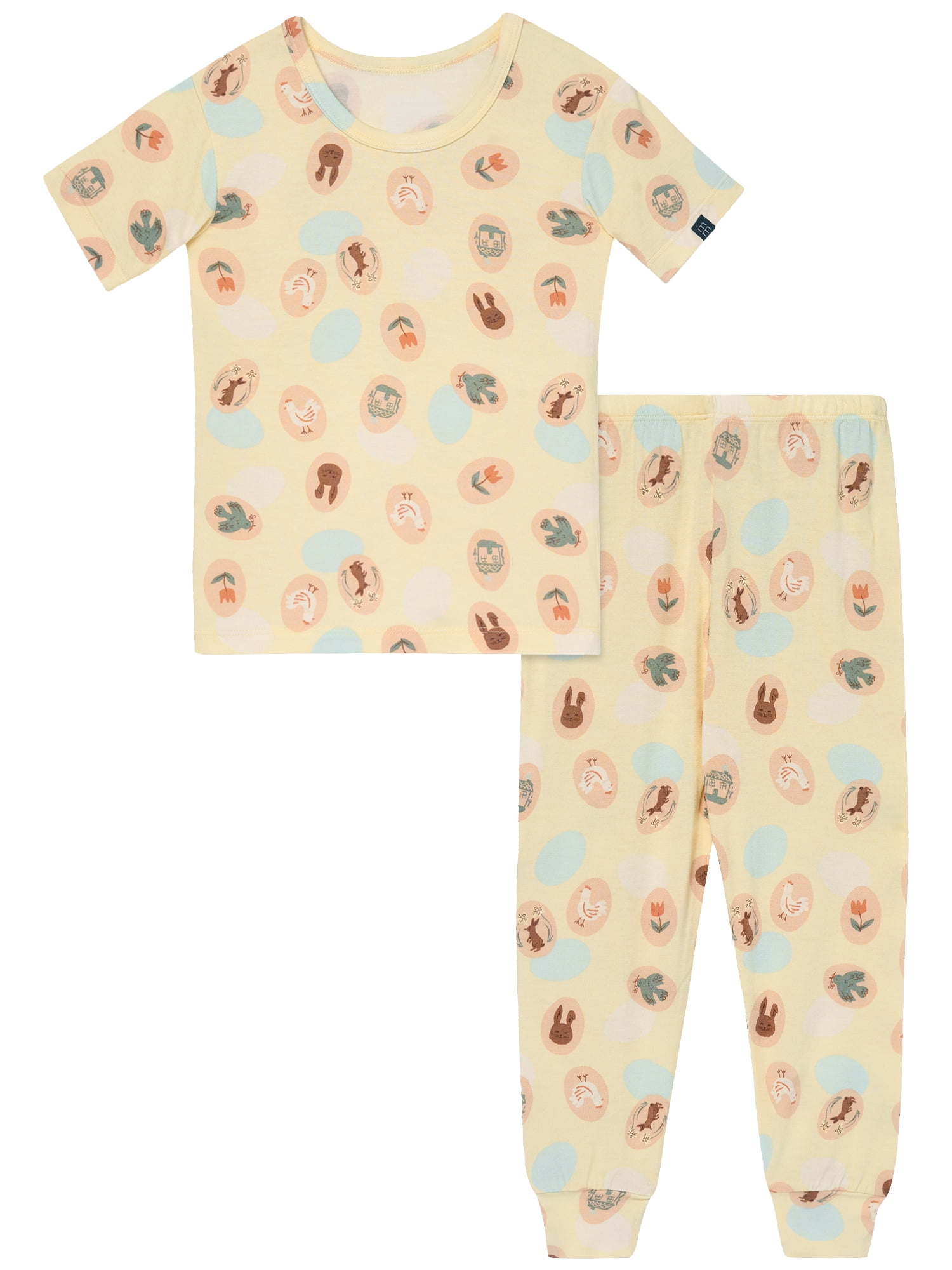 Modern Moments by Gerber Toddler Neutral Super Soft Easter Pajama Set, 2-Piece, Sizes 12M-5T