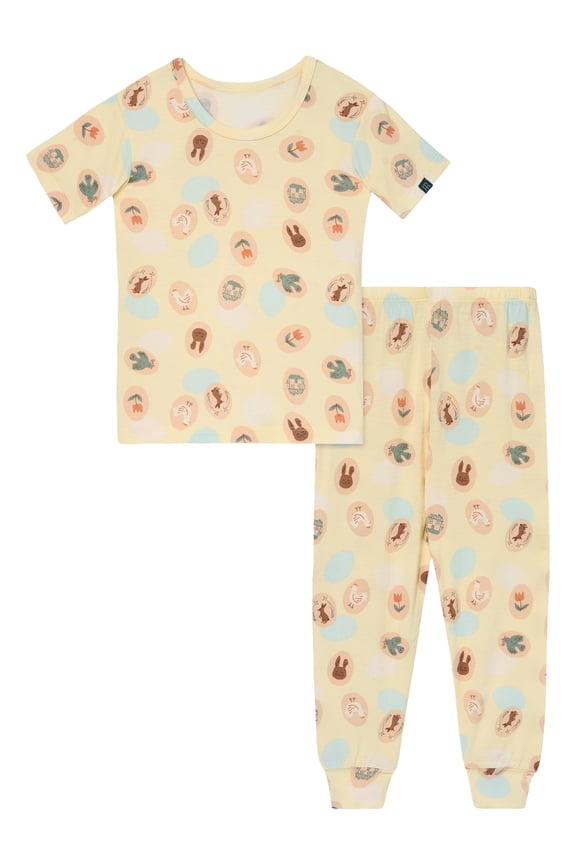 by Gerber Toddler Neutral Super Soft Easter Pajama Set, 2-Piece, Sizes 12M-5T