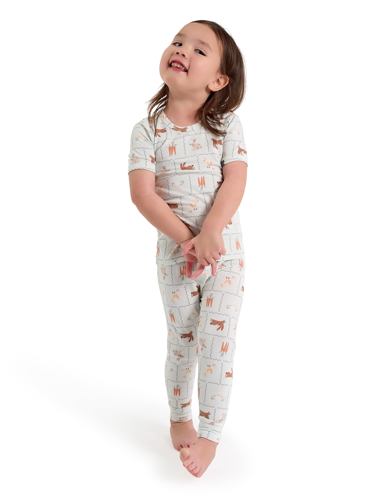Modern Moments by Gerber Toddler Neutral Super Soft Easter Pajama Set, 2-Piece, Sizes 12M-5T