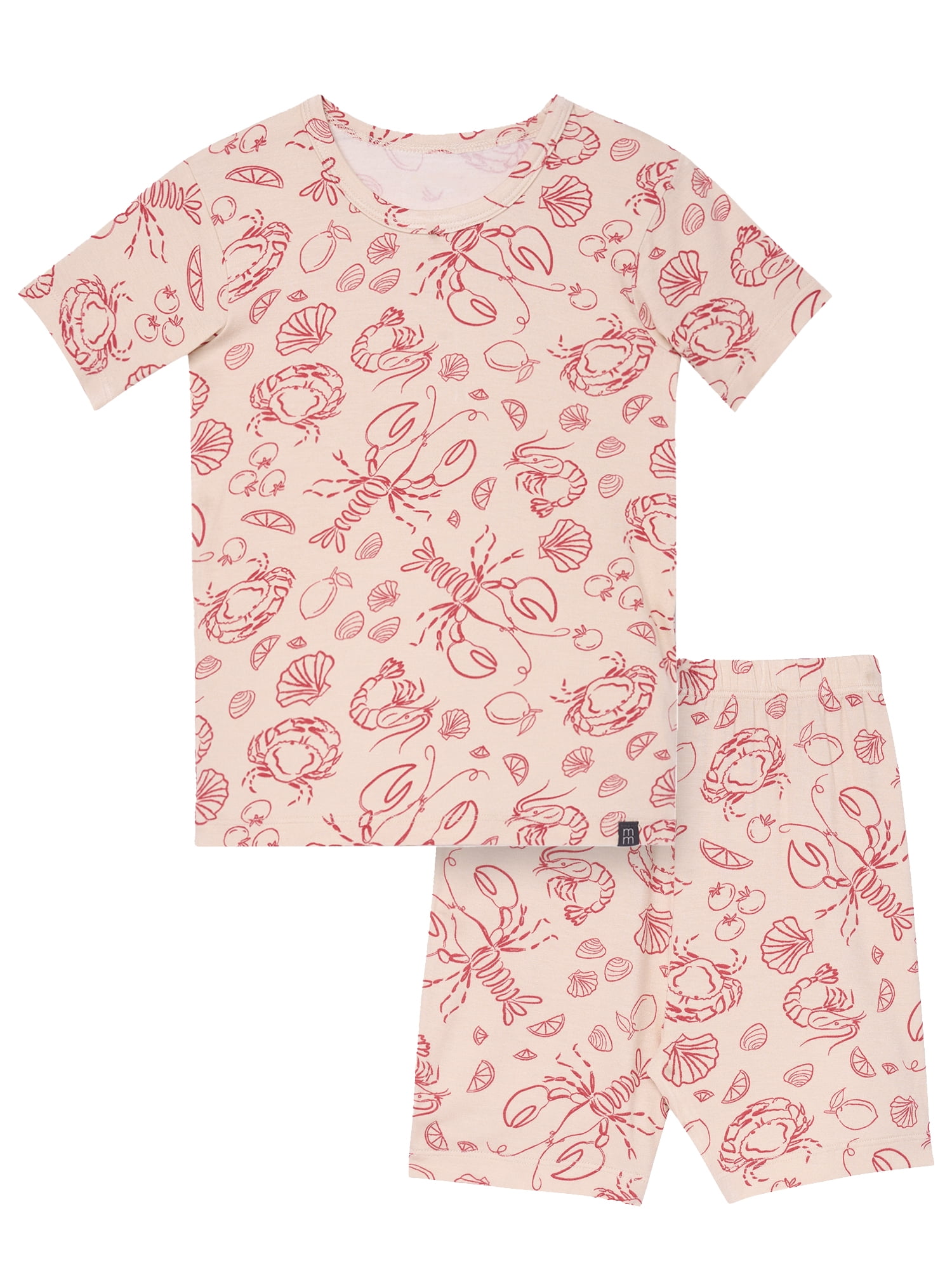 Modern Moments by Gerber Toddler Neutral Super Soft Americana Pajama Short Set, 2-Piece, Sizes 12M-5T
