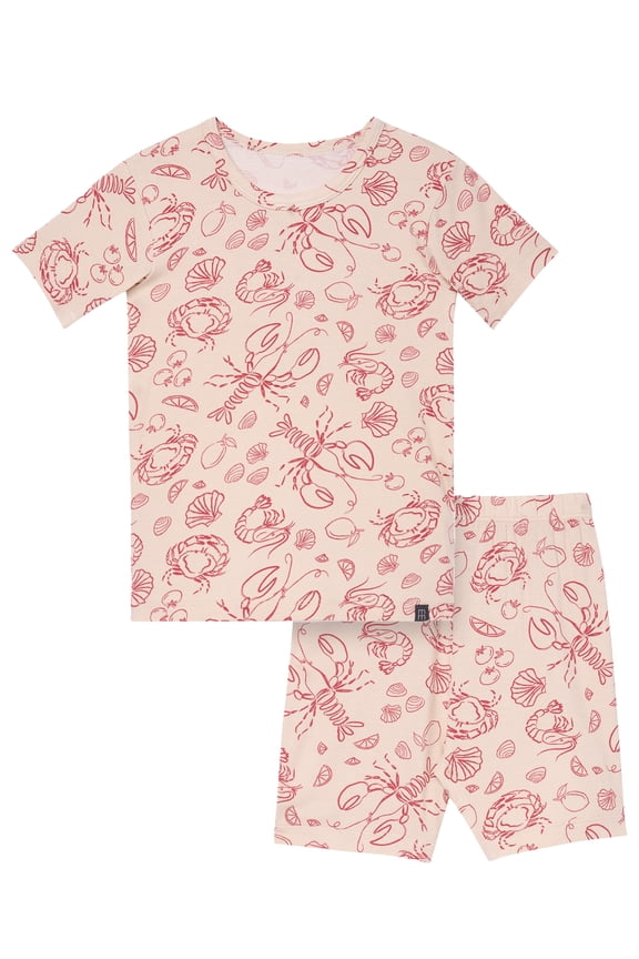 by Gerber Toddler Neutral Super Soft Americana Pajama Short Set, 2-Piece, Sizes 12M-5T